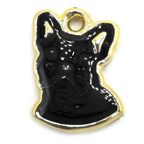 pingente cachorro preto